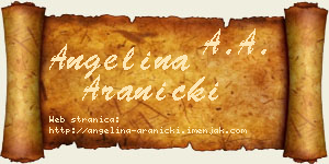 Angelina Aranicki vizit kartica